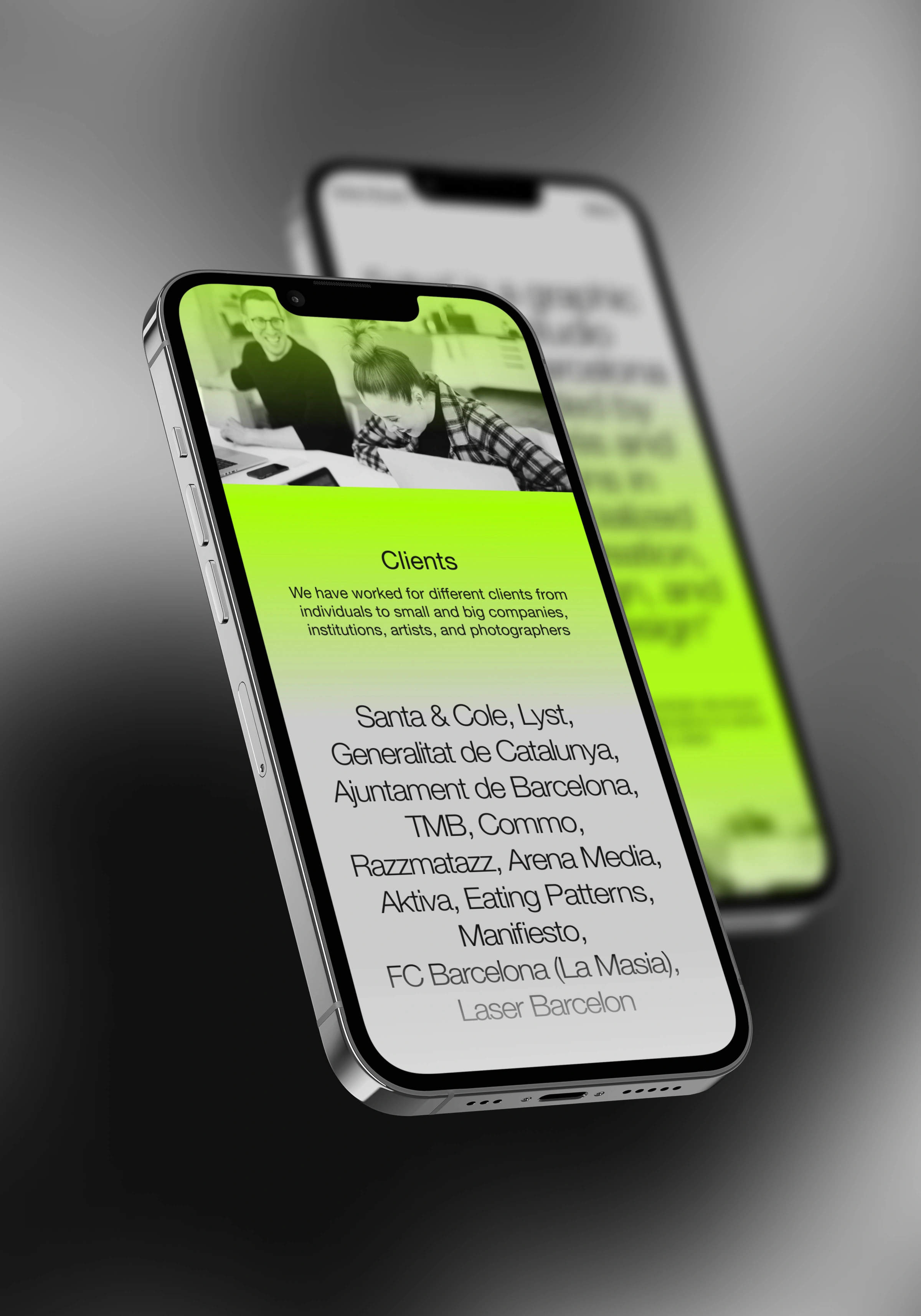 Soba Studio | About Page - Mobile branding design mobile portfolio smartphone studio ui web design