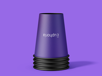 Euphoria cup branding design graphic design illustration logo typography vector