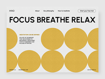 Meditation App Landing Page