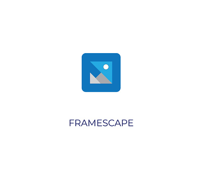 Logo Concept: Framescape branding clean custom logo