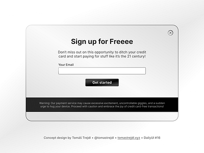 DailyUI #16 - Pop-Up / Overlay card credit card dailyui dailyui16 figma modal overlay popup sign up form signup ui uidesign ux