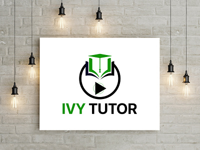 Tutor Logo- IVY TUTOR adobe illustrator fevicon graphic design gridlogo illustration logo logobrand logoconcept logodesign logoicon logoideas logoinspire logoprocess mediaplayer modernlogo symbol tutor typography vectplus videotutorial