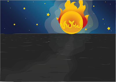 Black Sea Inferno adobe illustrator black sea descructive nature graphic design night power