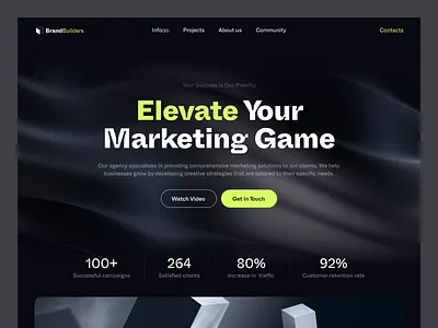 Marketing Agency Website agency converting cro landing page marketing web design website