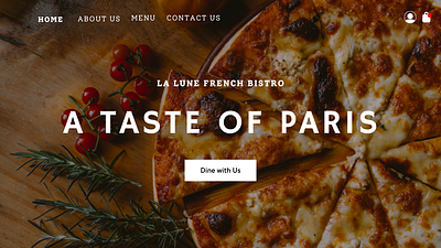 A Taste Of Paris design graphic design ui ux website