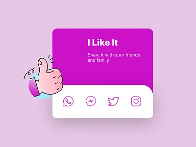 Daily UI Design Challenge | Day - 10 | Social Share design typography ui ux