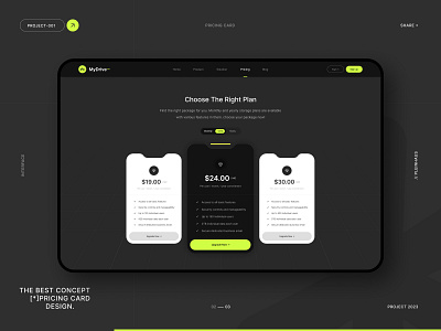Pricing Card Visualisation For Online Data Storage card design graphic graphic design interface landing page pricingcard ui uiux user interface website