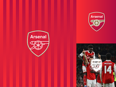 Arsenal crest redesigned design illustration logo premier league