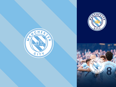 Manchester City crest redesign design illustration logo