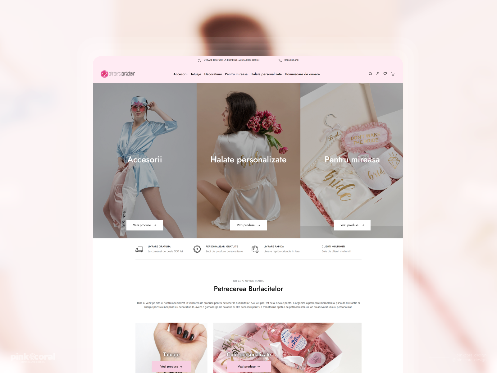 PetrecereaBurlacitelor onlineshop webdesign webdevelopment wordpress
