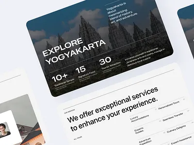 Explore Yogyakarta - Landing Page ui