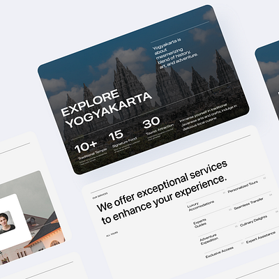 Explore Yogyakarta - Landing Page ui