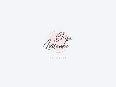 Elvira photography logo accommodating attractive beautiful delicate elegant fashionable feminine fine gentle gracious logo modern photography logo stylish