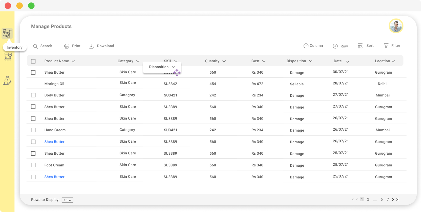 Tabular data representation by Alisha Gupta on Dribbble