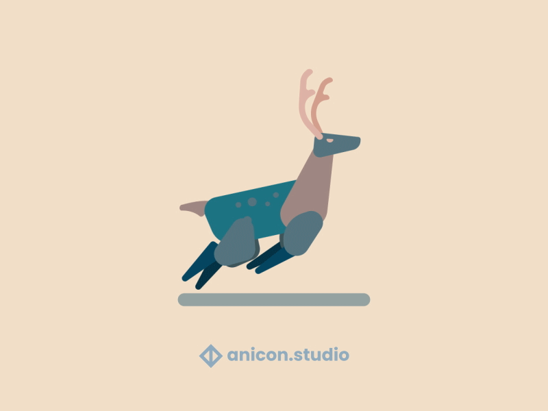 Running Deer - After Effects Tutorial - Animal Animation Cycle anicon animated logo character animation graphic design motion graphics tutorial youtube