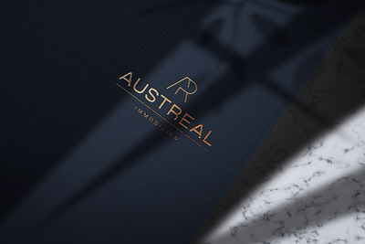 Austreal real estate logo blue blueandrose brandidentity commercialproperty elegant gold homebuying homeselling logo luxuryrealestate prestige property real estate logo realestate realestateagent realtor reliable residentialproperty