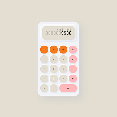 Calculator app design ui