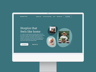End of life care - Landing page branding care clinician graphic design healthcare hospice landing page logo service ui website