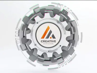 Tech Gears Logo Reveal gear