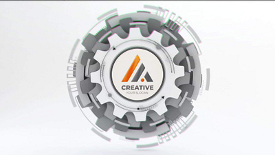 Tech Gears Logo Reveal gear