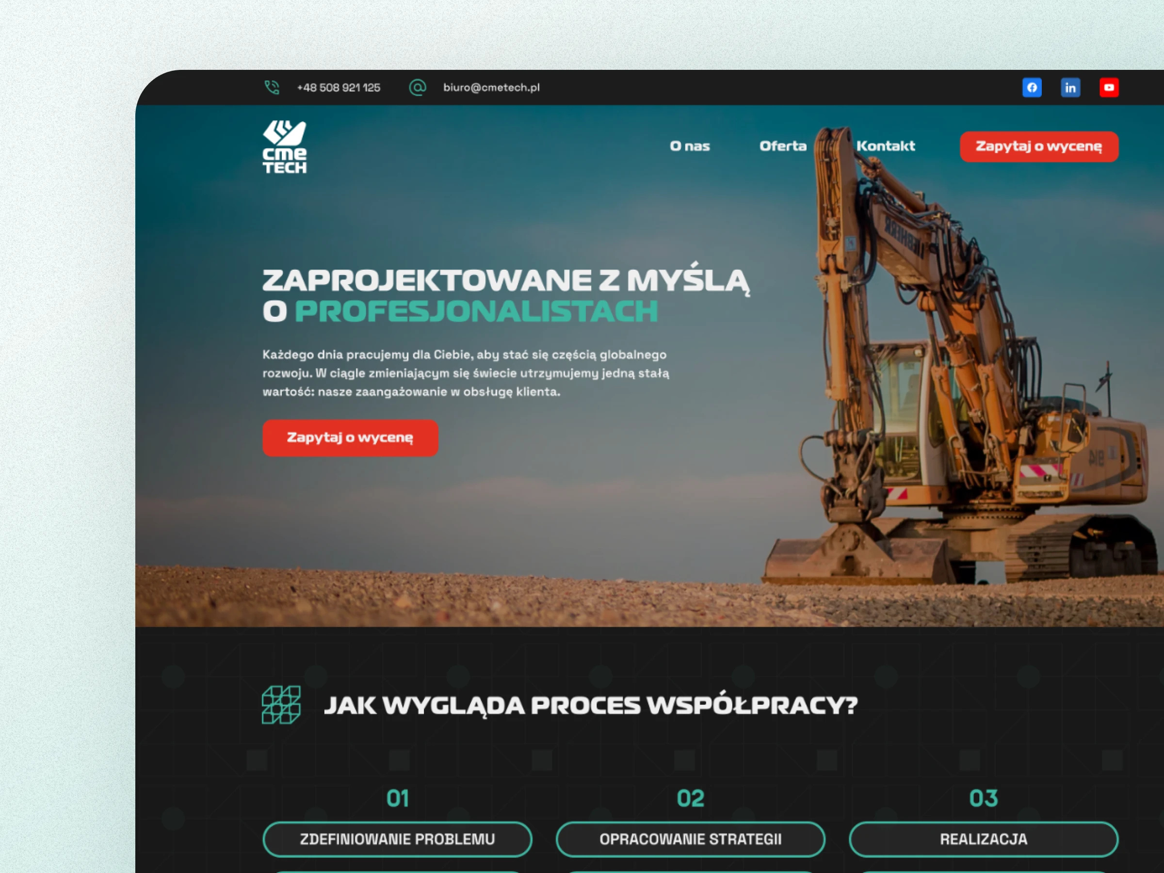 Website for Constructor Company design ui ux