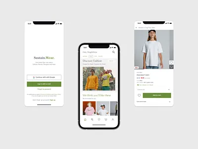 Sustainable Clothes E-commerce App app app design case study clothes clothes shop e commerce e commerce app e commerce design ecommerce fashion mobile app mobile app design mobile design mobile ui onlineshop product design shop sustainable clothes ui ui design