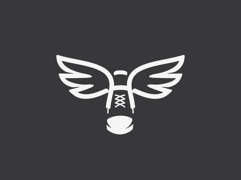 Wings sneakers Logo by Nagual on Dribbble