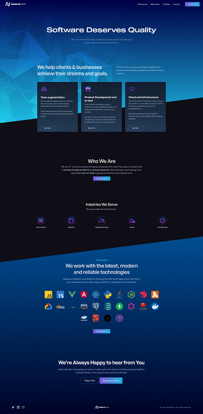 Homepage Design blue design gradient homepage shapes ui web web design