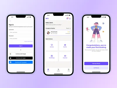Peti App - More Screens app design mobile design product design ui ux visual design