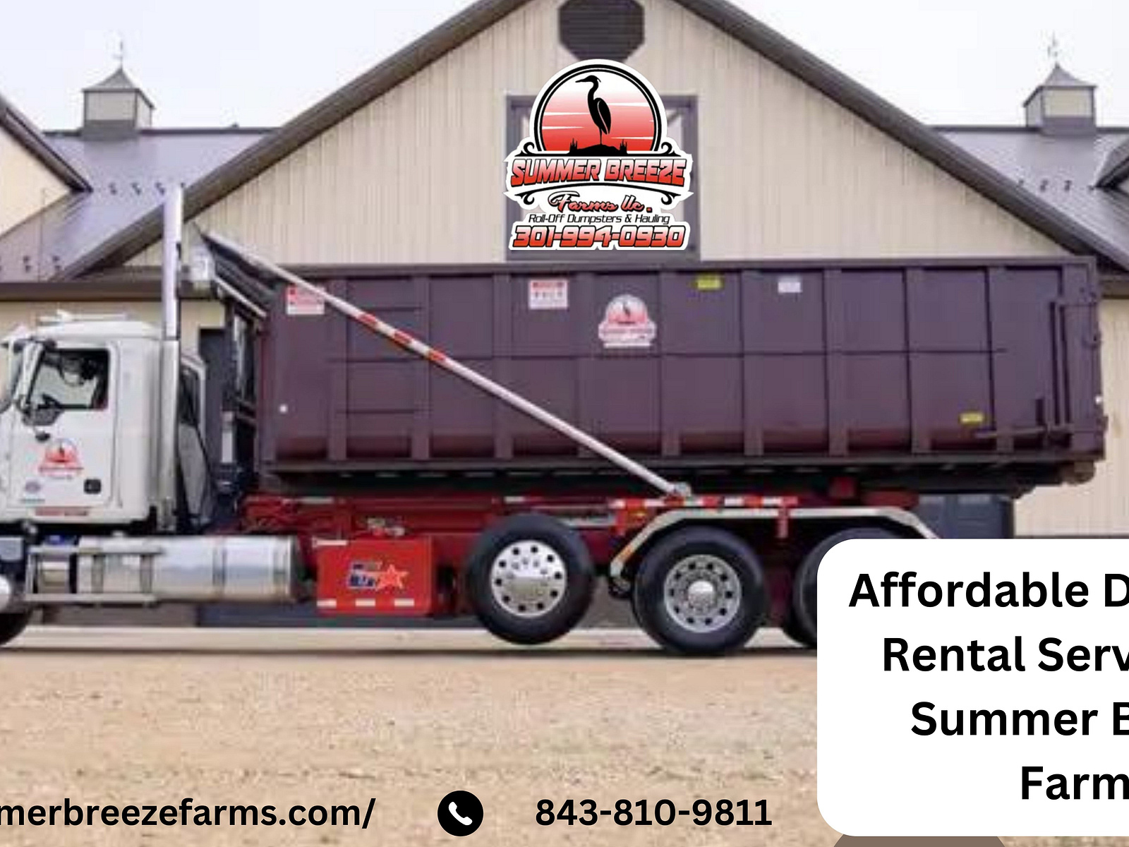 Affordable Dumpster Rental Services by Summer Breeze Farms by Summer