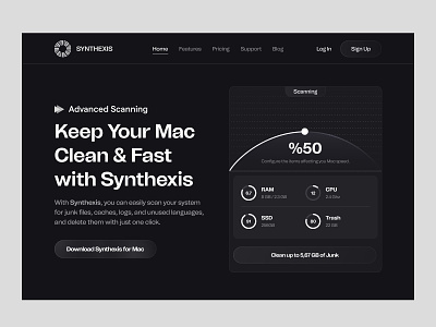 Software Scaninng App b2c creative customer design hero platform saas site startup typography web web design web page web site