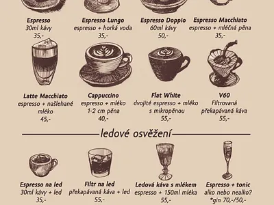 Hand drawn Menu with Real Ink drawing graphic design hand drawn illustration ink illustration menu design