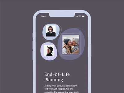 End of life care - Landing page branding care clinician design graphic design healthcare hospice illustration landing page logo