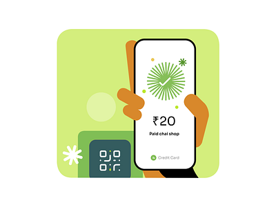 Kiwi animation branding credit card design finance fintech graphic design illustration kiwi motion motion design motion graphics payment product scan scan and pay ui uiux upi vector