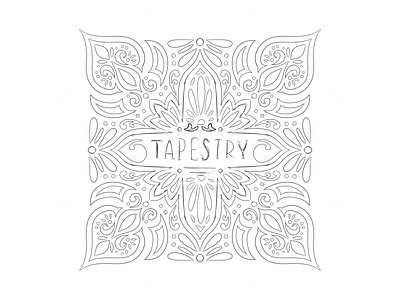 Tapestry - book cover concept book book cover digital draft digital illustration digital rendering draft illustration middle eastern paisley pattern pattern design pencil procreate sketch symmetry thread weave woven