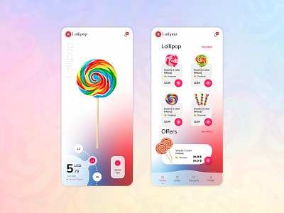 Premium Lollipop App app app design branding chocolate chocolate shop design ecommerce ecommerce shop graphic design lollipop lollipop app ui