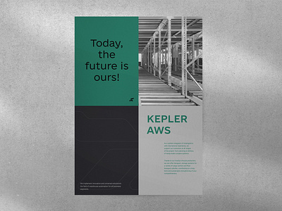 Kepler AWS - Poster design asset union branding design graphic design illustration logistics poster supply chain transport