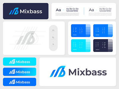 Mixbass logo design abstract logo brand identity branding colorful logo creative logo gradient logo letter logo lettermark logo logo design logodesign logos m logo m logo design m logo mark mark modern logo simple startup technology