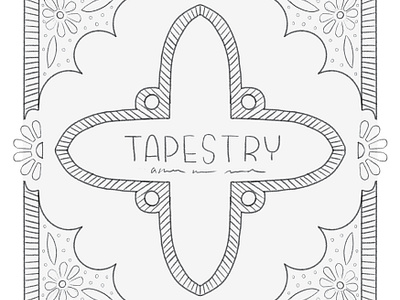 Tapestry - book cover concept book border concept concept sketch cover cover art digital drawing draft illustration middle eastern influence paisley pattern design pattern idea procreate rejected square book symmetrical symmetry thread