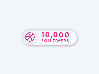 10k Followers | Dribbble 10000 followers 10k followers 3d after effects animated ui animation button design dribbble followers gif gif animation graphic design motion graphics thanks shot ui ui animation ui design ux video