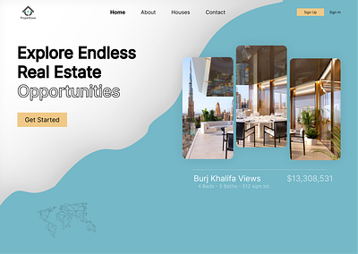 Real Estate Website(PropertEase)🏠 clean dailyui design logo minimal ui ux web