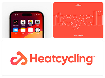 Heatcycling Logo Concept ai app apple brand and identity brand design brand identity branding creativity design dribbble flat graphic design identity illustration illustrator logo logo design typography vector vision