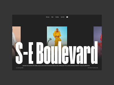 S-E Boulevard design graphic design typography ui