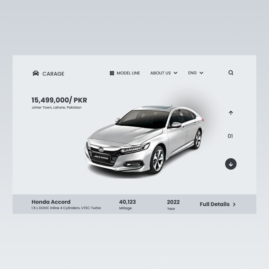 CARAGE - BUY YOUR CAR car car shop design designcommunity designforyou designtrends dribbbledesigner foryou grey heros ection landing page new new design trending ui ui design uiinspiration ux design visual design web design