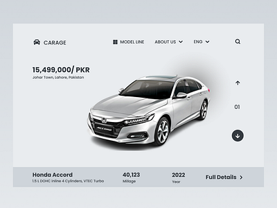 CARAGE - BUY YOUR CAR car car shop design designcommunity designforyou designtrends dribbbledesigner foryou grey heros ection landing page new new design trending ui ui design uiinspiration ux design visual design web design