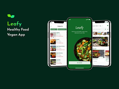 Leafy | Vegan App app design food ui uidesign ux uxui