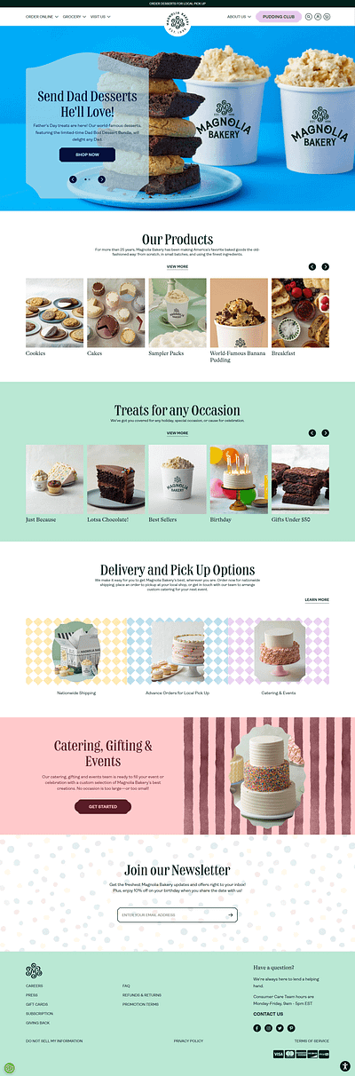 Magnolia Bakery development marketing software design ui ux web design web designer web developer website development websites