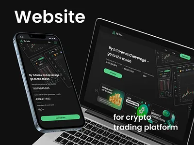 Website for crypto trading platform crypto cyptotrading design figma industry ui ux webdesign webevlopment website