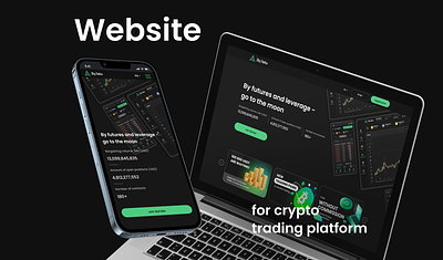 Website for crypto trading platform crypto cyptotrading design figma industry ui ux webdesign webevlopment website
