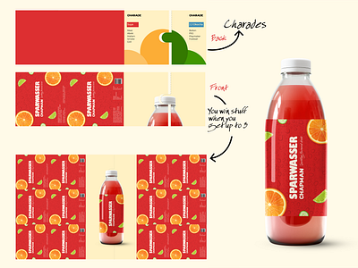 Sparkling Flavoured Drink packaging design beverage branding branding chapman packaging design packaging design sparkling flavoured drink